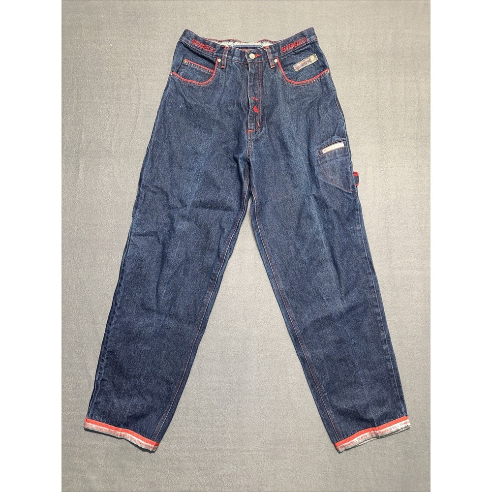 Vintage Heaven Or Hell Limited Edition interactive Men's Jeans Baggy Hip Hop